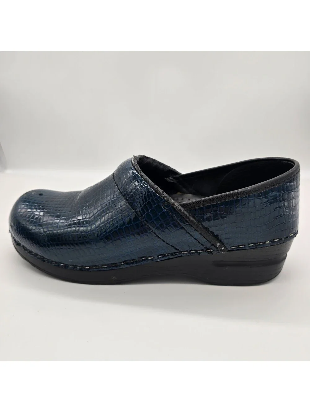 Sanita - The Original Danish Clogs - Blue Leather - Women's 39 - PreOwned